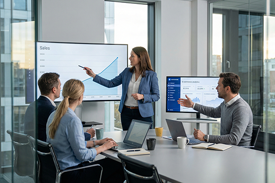 Team brainstorming session